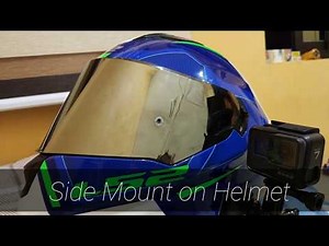 How to install GoPro side mount on motorcycle helmet