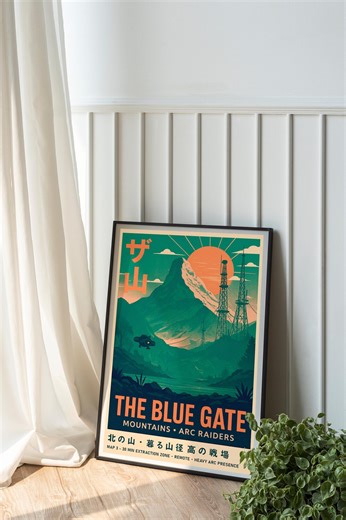 The Blue Gate Poster ARC Raiders, Japanese Style Gaming Print - Etsy Canada