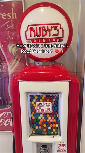 The more you know ❤️✨ Who has gotten a magic red gum ball before? #rubysdiner | Ruby's Diner