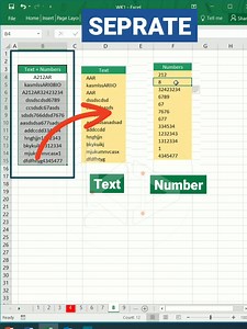 35K views · 1.5K reactions | Split Text and Numbers in excel • #splitcell #splittext #sepratenumbersandtext #ExcelHacks #ExcelShorts #ExcelQuickTips #SpreadsheetMagic #ExcelShortTutorial #DataMagic #ExcelTricks #ExcelShorts101 #ExcelFun #ExcelTrend #ExcelShortsChallenge #QuickExcelFix #ExcelShortStories #ExcelShortFormulas #ExcelVisuals #ExcelShortsInspiration #ExcelShortsSolutions #ExcelPivot #ExcelShortsIdeas #ExcelCommunity | Karan Dadya | Facebook