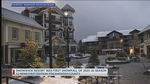 West Virginia’s first snow falls on Halloween