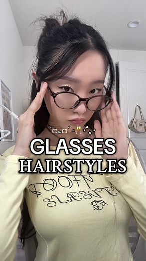 3 EASY GLASSES HAIRSTYLES for my impaired vision gorginas (i’m jealous of you 20/20 vision girls) 😍👓 #glasses #hairstyles #hairtutorial #easyhairstyles #suzybae
