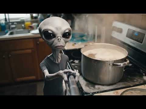Alien Tries Cooking for the First Time (GONE WRONG)
