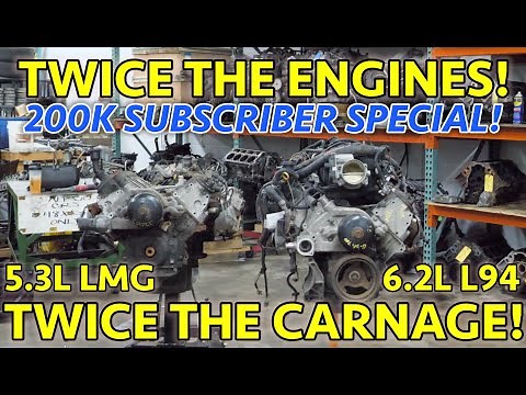 Tearing Down TWO DESTROYED LS Engines! 5.3L & 6.2L With VERY Different Failures! 200k SPECIAL!