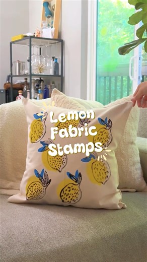 Glowforge⚡️3D Laser Cutter & Engraver | 🍋 Stamp your way into summer style! Fabi used her Glowforge to create custom rubber stamps for fabric, then brought a plain pillowcase to... | Instagram