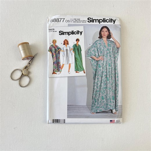 Caftan Sewing Pattern: Simplicity S8877 One Size XS - XL (uncut Factory Folded) - Etsy