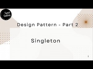 Singleton Design Pattern | C# Interview Questions | Tamil
