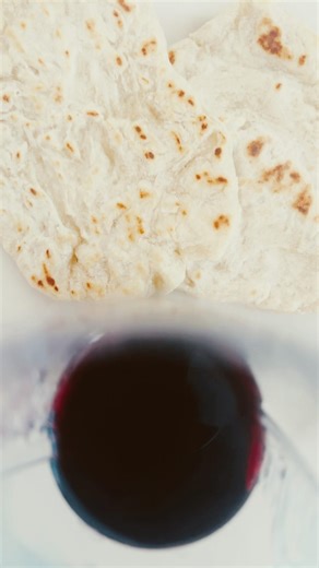 Home made memorial wine and bread emblems to remember our saviour Jesus Christ !