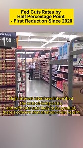 📉 Fed cuts interest rates by 0.5% - first reduction since 2020! What does this mean for the economy? 💸 #FedRateCut #Finance #GlobalFinance | CGTN Frontline
