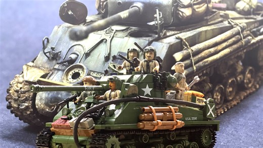 COBI 3118 1:35 Sherman M4A2E8 “Easy Eight” 自涂Fury
