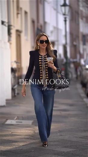 Denim from Monday to Sunday: Looks with coats, tailoring, and heels #fashiontrends #denimstyle #ootd