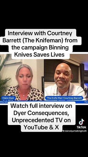 Knife crime is going up despite what Sadiq Khan say, watch full interview. Link in comments #knifecrime #crime #interview 61575108154365:2048:CJ Barrett Part 9 | Claire Dyer