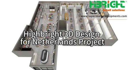 2D 3D Drawing  Retail Store  Shelf Ventilation Design Customized Commercial Supermarket Display Layout Design