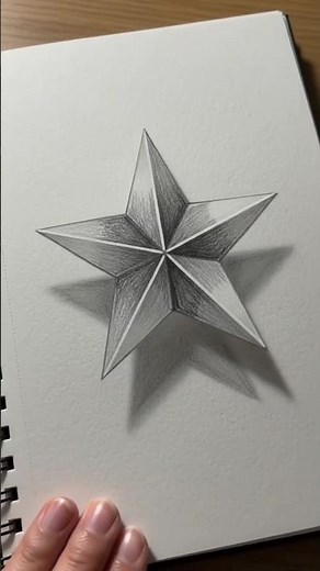 How to draw 3rd real star #short#viral