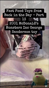 37K views · 688 reactions | Fast Food Toys from Back in the Day Part 13 - We got a CODE 2319 here!! 2001 Monsters Inc George Sanderson McDonald’s toy! #nostalgia #mcdonalds #monstersinc #happymeal #2000snostalgia #childhoodmemories | CPJ Collectibles | Facebook