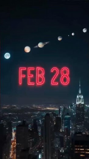 Look Up on Feb 28: 6 Planets Aligning! 🤯🔭 #space #science #wonderlab