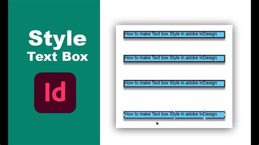 How to make Text box Style in adobe InDesign | Shapon Shekh