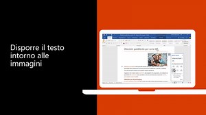 Disporre il testo intorno a un'immagine in Word