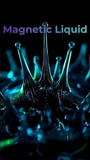 Magnetic Liquid Dance 🔥The Liquid That Moves With a Magnet#asmr#ai #science #shorts