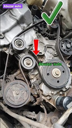 How to Remove and Fix a Serpentine Belt Easy Steps #SerpentineBelt#CarRepair#AutoFix#EngineBelt