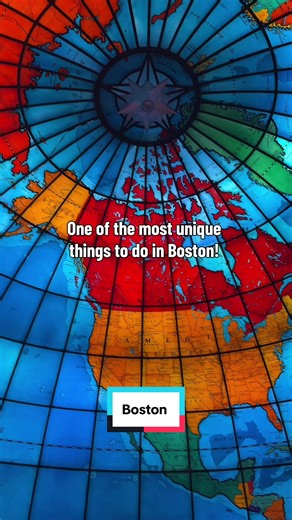The Boston Mapparium is one of the coolest, most unique things to do! Have you ever stepped inside this 3 story stained glass globe?! 📍Mapparium 210 Massachusetts Ave, Boston, MA 02115 #uniquethingstodoinboston #boston #bostontok #thingstodoinboston #mapparium