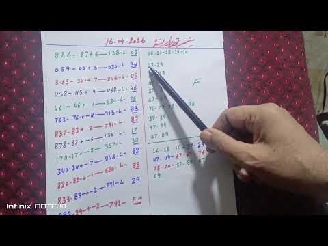 16/04/2026 Thai lottery ka guess pakistan prize bond ustad asif lahori farmola calculations…,