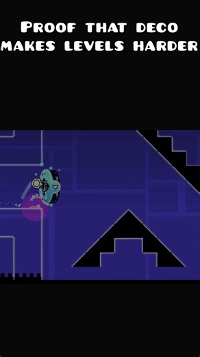 Proof that deco makes levels harder #gdshorts #gd #geometrydash