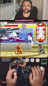 Ryu vs Guile Very Exciting Round #streetfighter #arcade #retrogaming #shorts #tiktok
