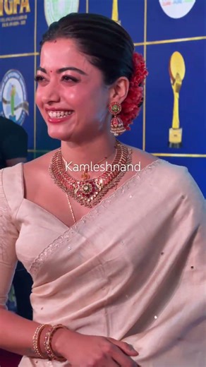 Beautiful Rashmika mandanna at gaddar awards