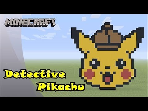 Minecraft: Pixel Art Tutorial and Showcase: Detective Pikachu