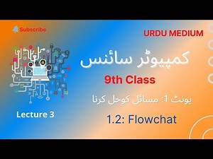 flowchart in urdu/hindi | class 9 computer science ch 1 urdu 2022