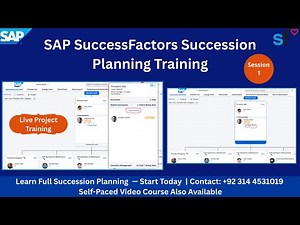 SAP SuccessFactors Succession Planning Training Session 1 by MA Consulting 2026 #sap #successfactors