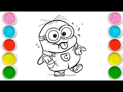 MINION Drawing, Painting & Coloring For Kids and Toddlers_ Child Art
