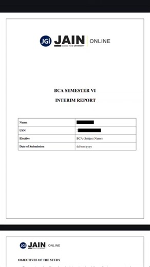 Jain University BCA Project Help & Format #mbaproject #researchproject #exam