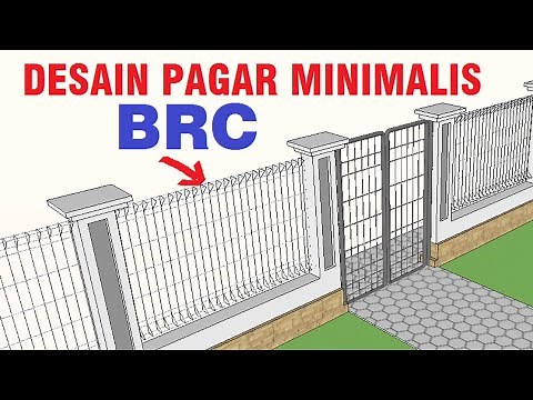 model pagar brc untuk rumah