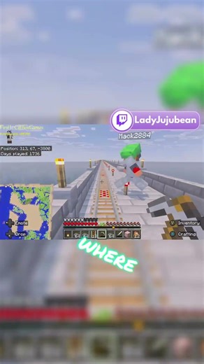 We raced to the train tracks… #minecraft #minecraftfunnyclips #mojangstudios