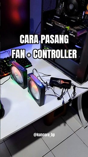 HOW TO INSTALL THE FAN AND ARGB CONTROLLER #shorts