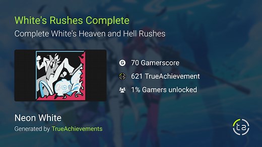 White's Rushes Complete achievement in Neon White