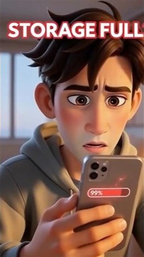 My Smart Storage Knows I’ll Never Delete Anything 💀📦 #animation #animationshorts #funny