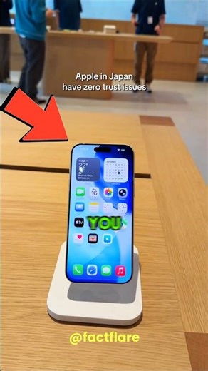 Why Apple Stores in Japan Don’t Use Security Locks 😳#japan