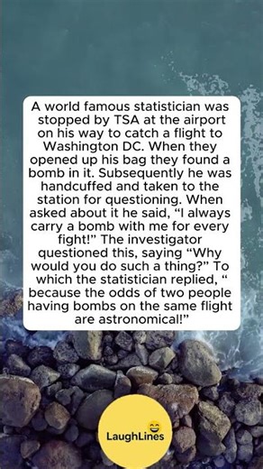 A Statistician Brought a Bomb on a Plane… His Logic Will Shock You 😂 #funny #laugher #jokes #memes