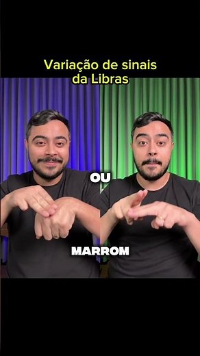 Variation of Libras Signs | regional variation of sign language
