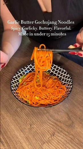 4-Ingredient Gochujang Butter Garlic Noodles 🍜 | Ready in 10 Minutes!