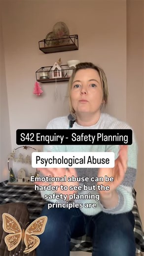 Sian | Adult Social Work Mentor on Instagram: "In adult safeguarding, psychological and emotional abuse is often minimised because it leaves no visible injuries. But research and Safeguarding Adult Reviews consistently show that emotional harm can be as damaging as physical abuse and often precedes it. Effective safety planning for psychological abuse includes: • Recognising patterns of control, intimidation, humiliation or isolation • Validating the adult’s experience abuse thrives when people