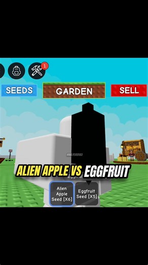 Alien Apple Vs Eggfruit #roblox #growagarden