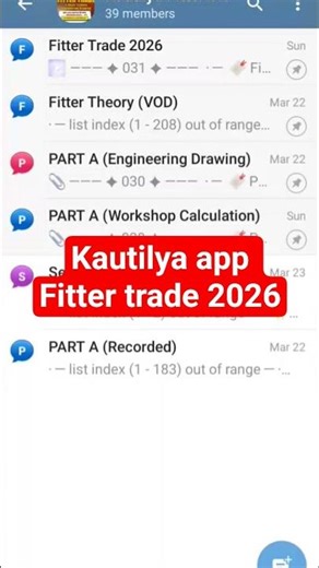 KAUTILYA CLASSES ALP CBT 2 FITTER TRADE BATCH 2026 #kautilyaclasses #basicscienceengineering #fitter