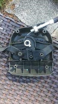 Husqvarna HU 700H w/Honda engine self propelled drive cable replacement at control unit