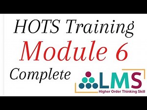 HOTS training Complete Module 6 solutions