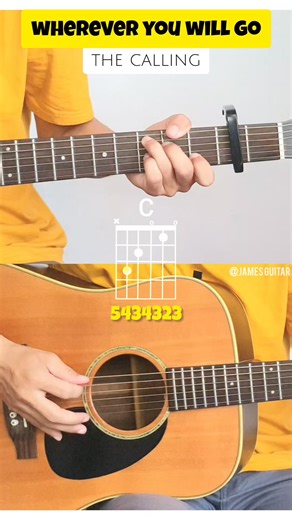 Wherever You Will Go - The Calling #guitartutorials #guitarcover #Jamesguitar | James Guitar