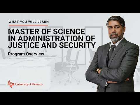 Master of Science in Administration of Justice and Security